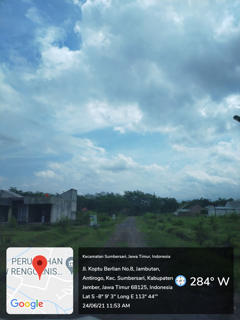 foto posisi tengah perumahan Baiti Jannati Residence