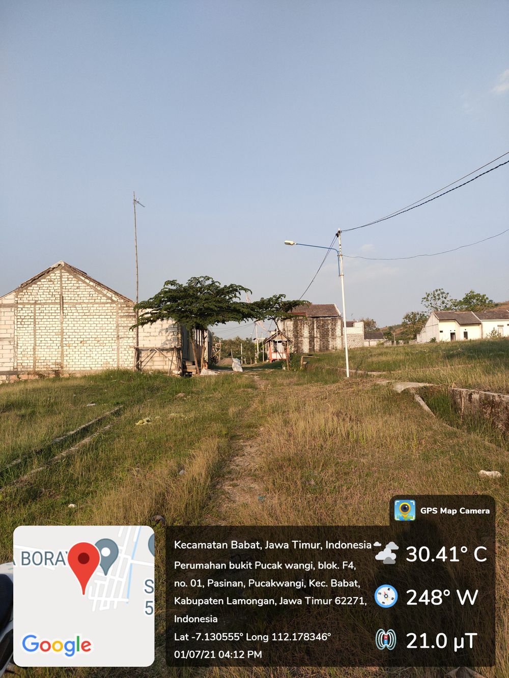 foto posisi tengah perumahan Bukit Puncak Wangi Islamic Residence