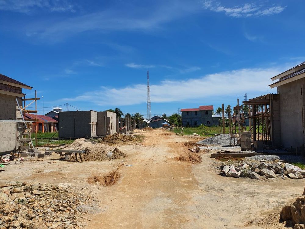 foto posisi tengah perumahan Pesona Cempaka Residence