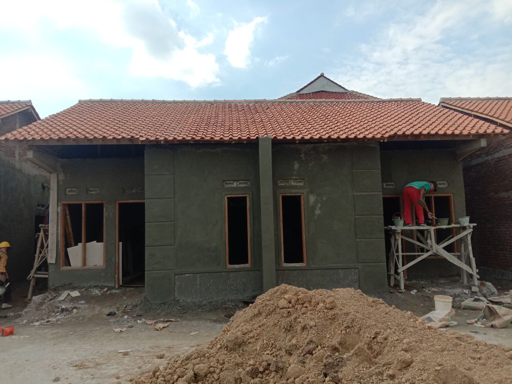 foto posisi tengah perumahan Perum Pantura Regency Srogo