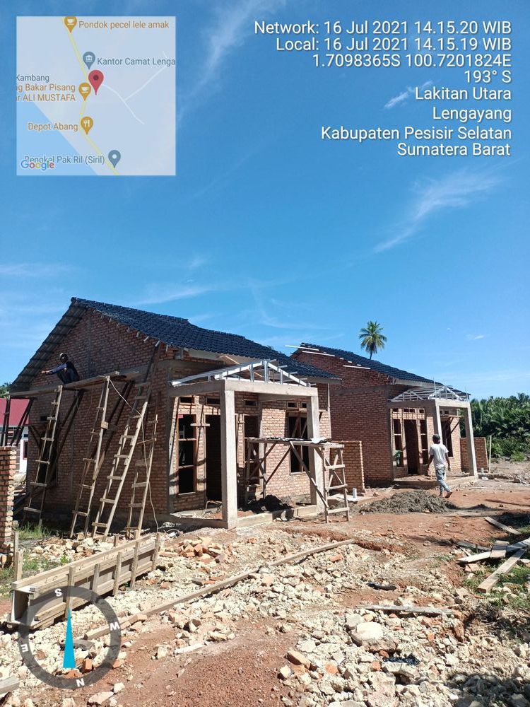 foto posisi tengah perumahan Nurul huda residence