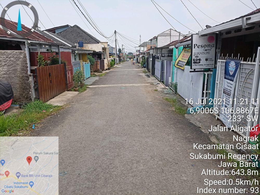 foto posisi tengah perumahan SAKURA GARDENIA