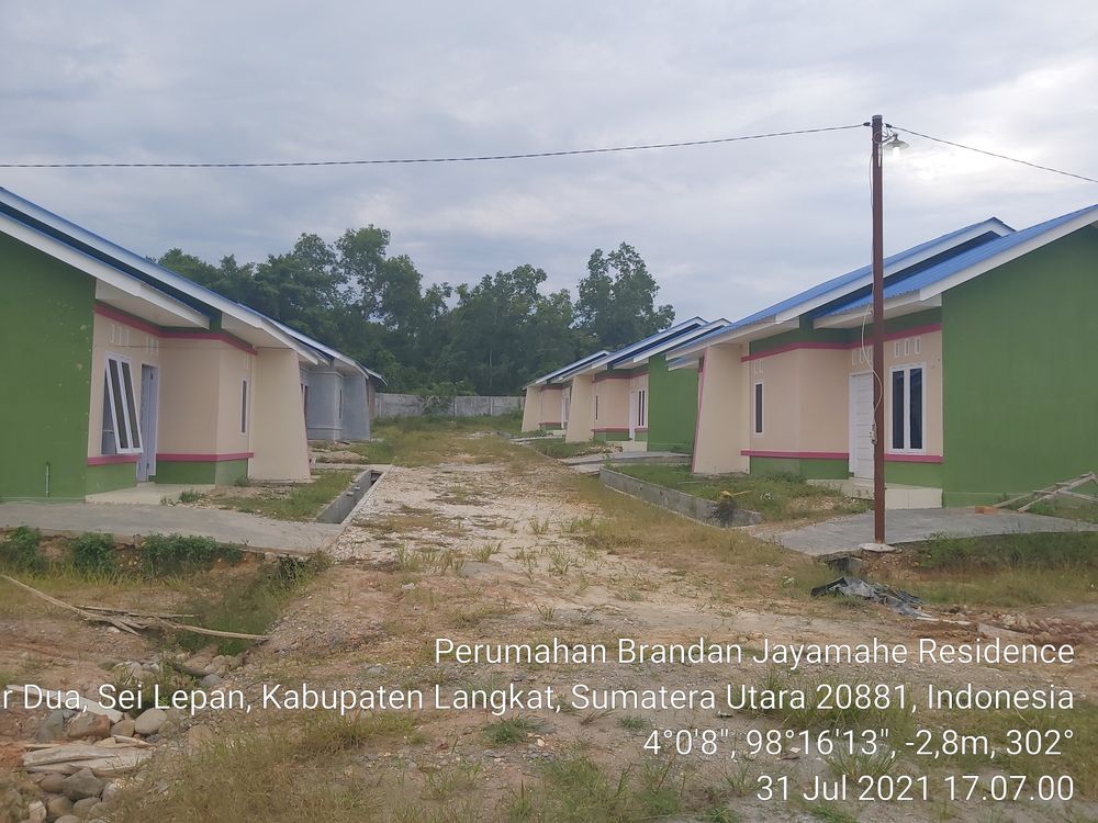 foto posisi tengah perumahan BRANDAN JAYAMAHE RESIDENCE