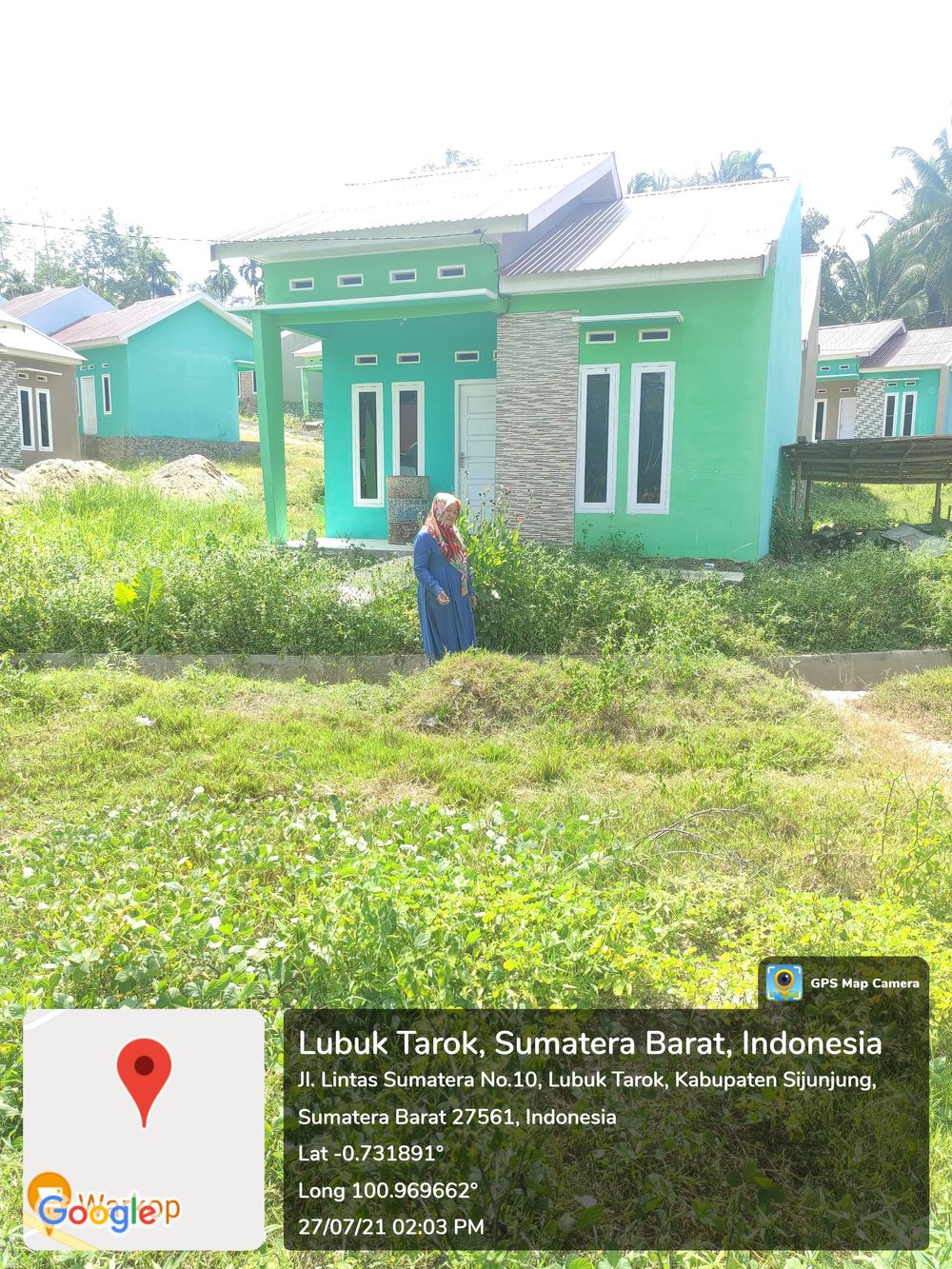 foto posisi tengah perumahan VILLA MUTIARA KALOKO TAHAP II