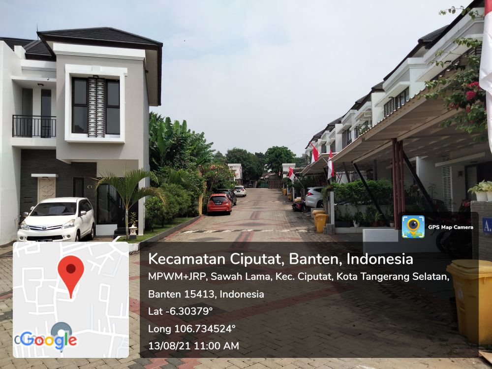 foto posisi tengah perumahan CENDANA PRIME BINTARO KAV-D8