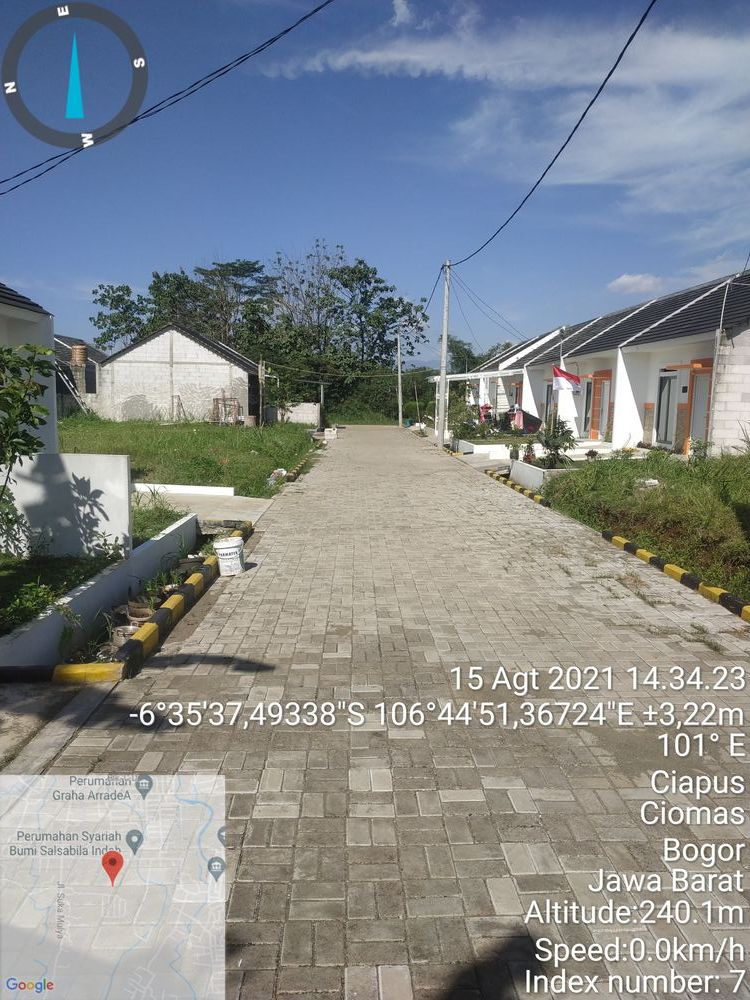 foto posisi tengah perumahan Bogor Alam Asri