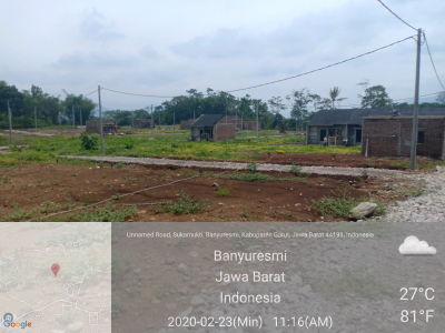foto posisi tengah perumahan Hijra Sukamukti