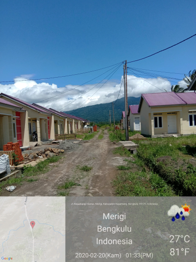 foto posisi tengah perumahan Safira Residence