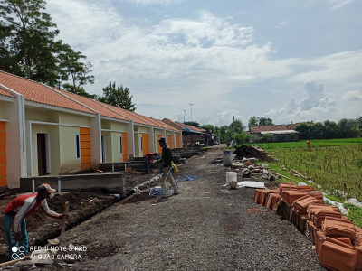 foto posisi tengah perumahan DE DAUN RESIDENCE