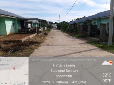 foto posisi tengah perumahan VILLA PATTALLASSANG INDAH 2