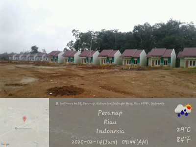 foto posisi tengah perumahan Peranap Permai