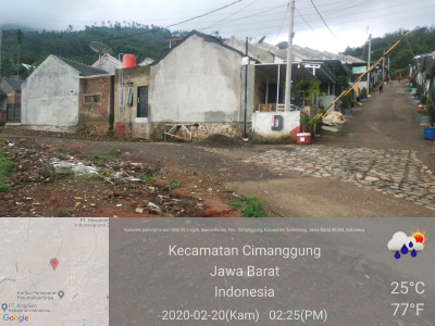 foto posisi tengah perumahan Panorama Asri
