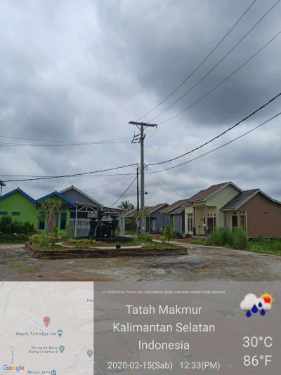foto posisi tengah perumahan Bumi wahyu utama IX Tahap 2