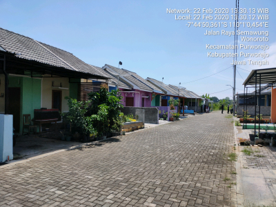 foto posisi tengah perumahan Wonoroto Indah Regency