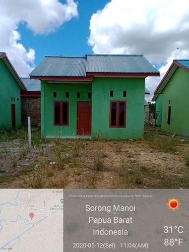foto contoh rumah perumahan Apernas griya victory residens