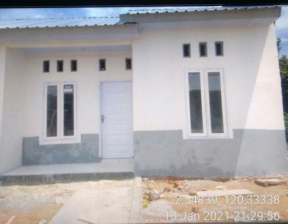 foto contoh rumah perumahan Bukit Harapan Masamba tahap 2