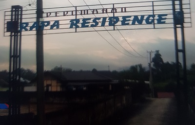 foto gerbang perumahan Rapa Residence