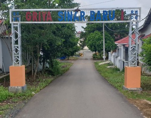 foto gerbang perumahan GRIYA SINAR BARU
