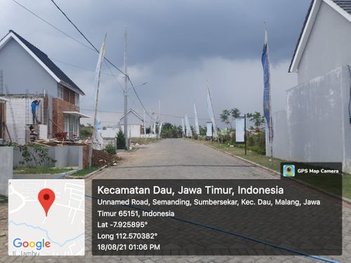 foto posisi tengah perumahan Dau Garden Residence