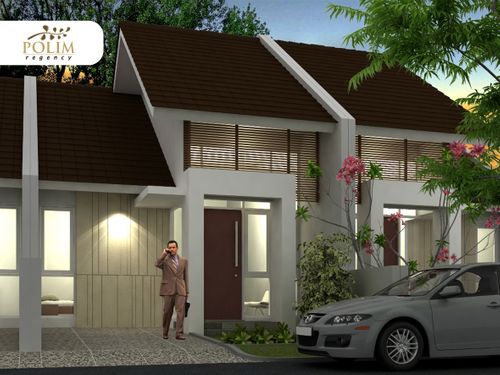 foto tampak rumah tipe Jade 54 M14 perumahan Polim Regency
