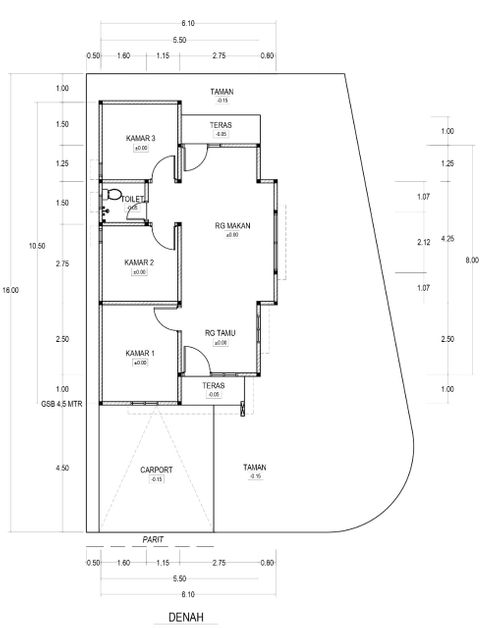 foto denah rumah tipe 56-134 perumahan VIENNA Residence