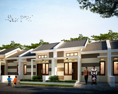 foto tampak rumah tipe subsidi perumahan ABADI MEGAH REGENCY 4