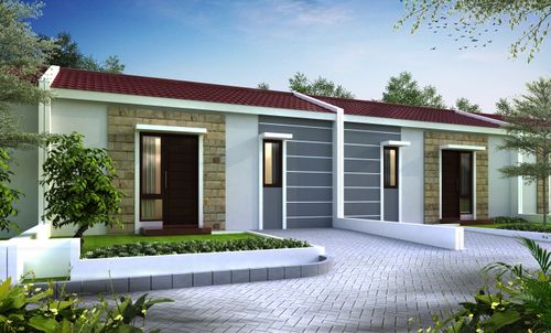 foto tampak rumah tipe AVARIS perumahan JADE SUDIMORO