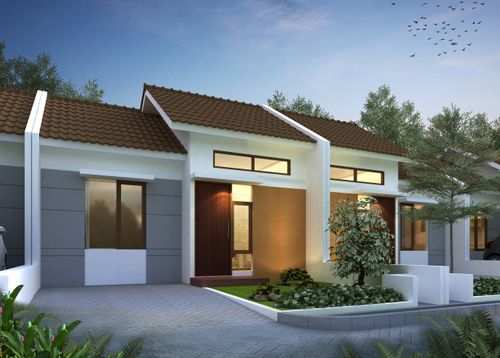 foto tampak rumah tipe BATARA PRIMA perumahan JADE SUDIMORO