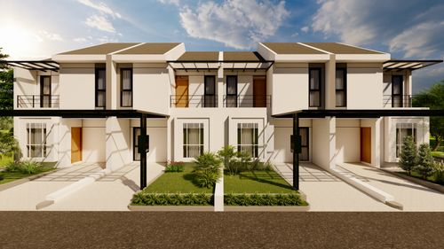 foto tampak rumah tipe 108 L perumahan My Home @ Cinambo