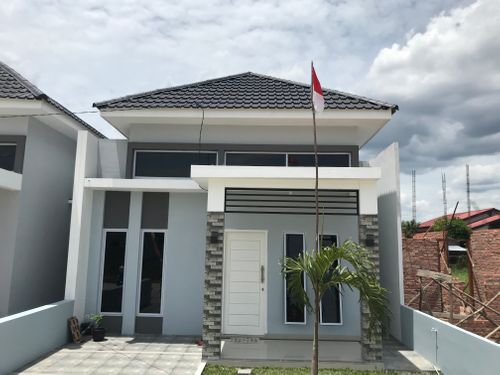foto tampak rumah tipe 54 perumahan Perumahan D'Vista Residence Tegalsari