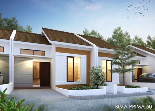 foto tampak rumah tipe BIMA PRIMA perumahan JADE SUDIMORO