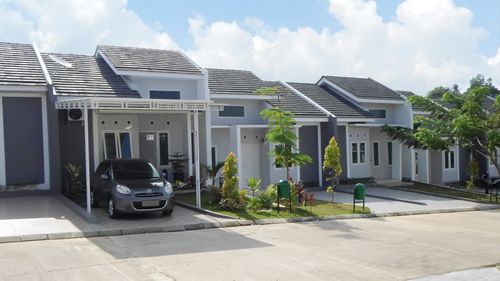 foto tampak rumah tipe 39 perumahan NEW CASTLE
