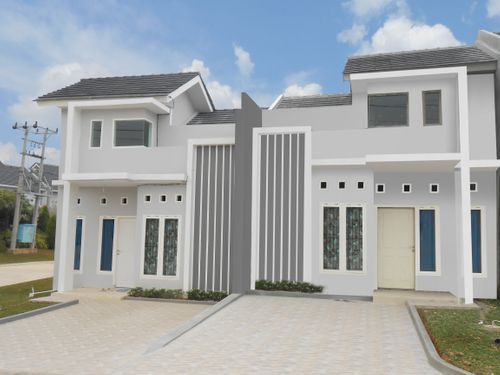 foto tampak rumah tipe 48 perumahan NEW CASTLE