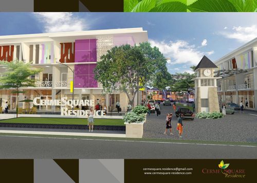 foto tampak rumah tipe 190/70 perumahan CERME SQUARE RESIDENCE