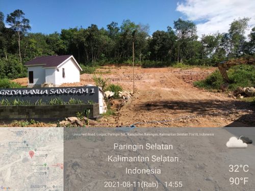 foto denah rumah tipe subsidi perumahan Griya Banua Sanggam
