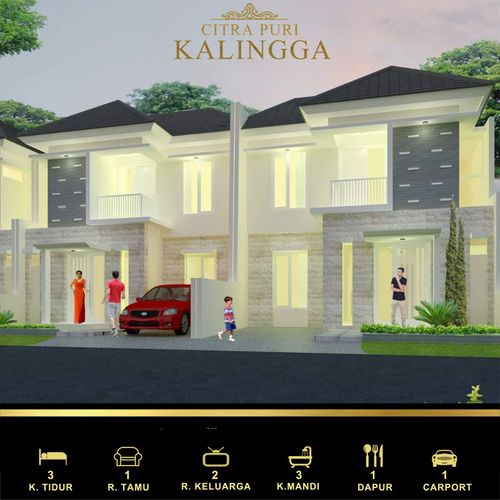 foto tampak rumah tipe 118 perumahan CITRA PURI KALINGGA