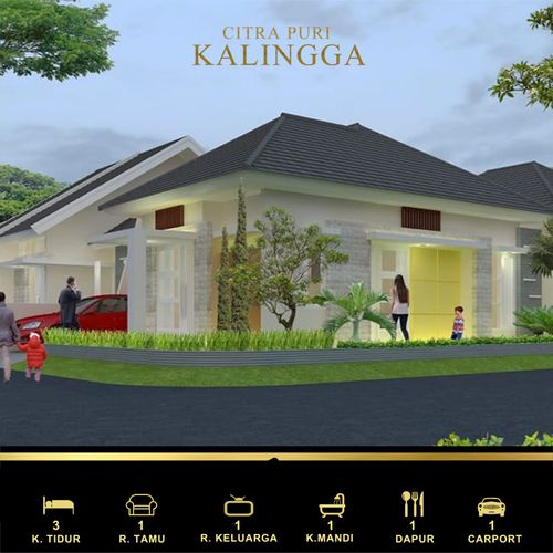 foto tampak rumah tipe 78 perumahan CITRA PURI KALINGGA