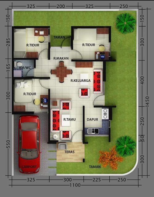 foto denah rumah tipe 78 perumahan CITRA PURI KALINGGA