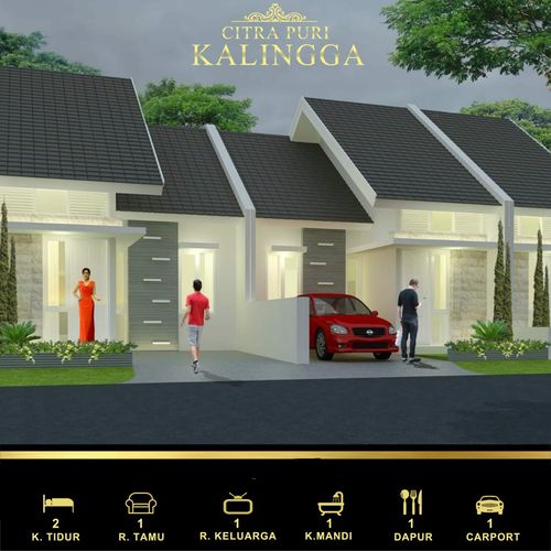 foto tampak rumah tipe 58 perumahan CITRA PURI KALINGGA
