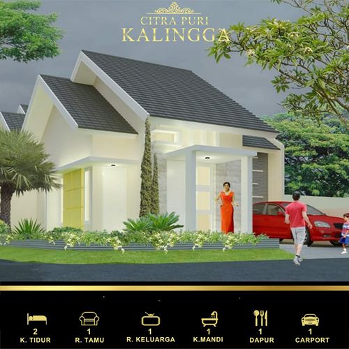 foto tampak rumah tipe 56 perumahan CITRA PURI KALINGGA