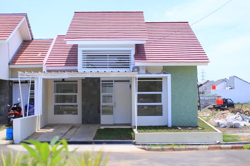 foto tampak rumah tipe 65/105 perumahan Buana Kalijga Residence