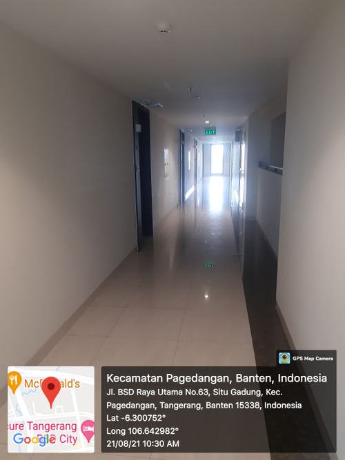 foto posisi tengah perumahan Branz BSD