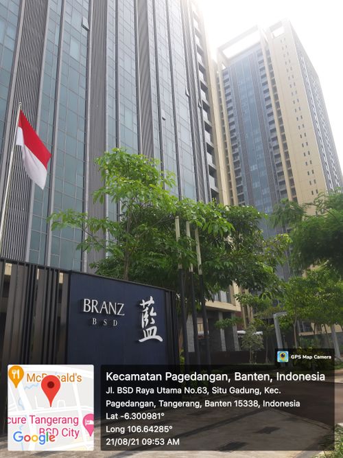 foto gerbang perumahan Branz BSD
