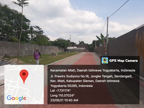 foto posisi tengah perumahan PONDOK PERMAI MLATI 3
