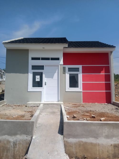 foto tampak rumah tipe 30/66 perumahan Hukoci Green Residence