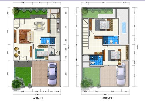foto denah rumah tipe STAMFORD perumahan CITRAGARDEN - SIDOARJO