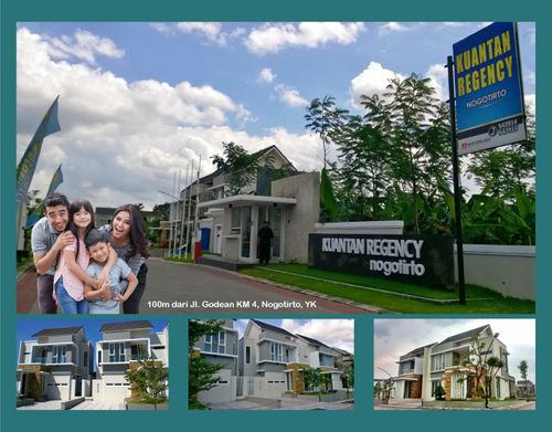foto tampak rumah tipe 85 perumahan KUANTAN REGENCY NOGOTIRTO