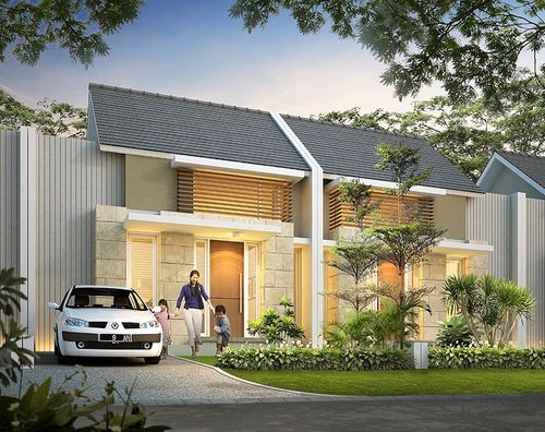 foto tampak rumah tipe SIERRA perumahan CITRAGARDEN - SIDOARJO