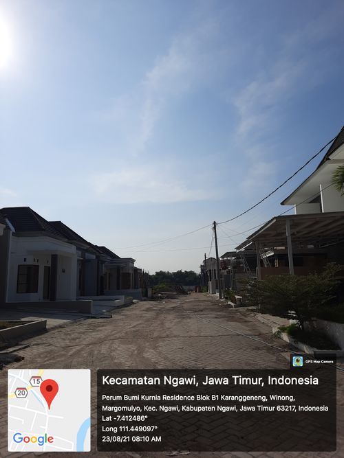 foto posisi tengah perumahan BUMI KURNIA RESIDENCE NGAWI KOTA