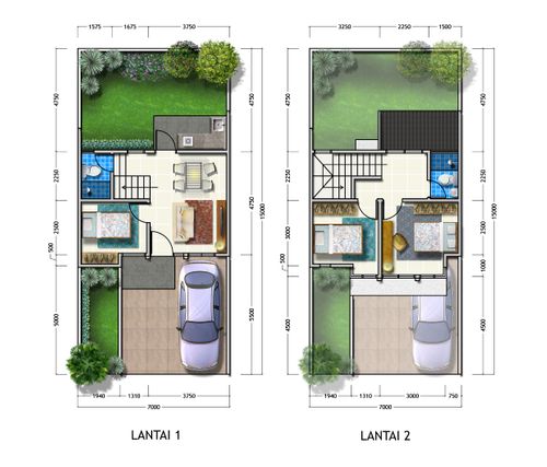 foto denah rumah tipe RAFFLES perumahan CITRAGARDEN - SIDOARJO